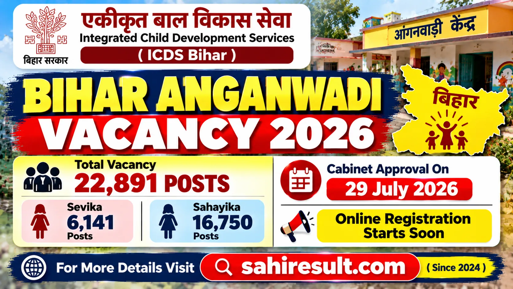 Bihar Anganwadi Vacancy 2026 Bihar Anganwadi Vacancy 2026