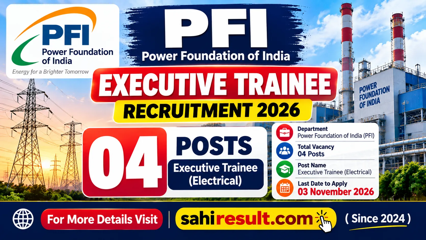 PFI Executive Trainee Recruitment 2026